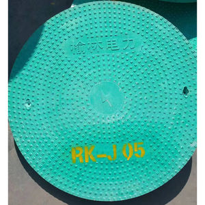 FRP 복합 수지 맨홀 커버 원형 및 사각형 원형 야외 배수 커버 - Product Image 3