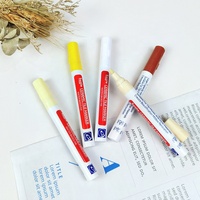 1 pièce en sachet OPP avec pointe de burin supplémentaire, marqueur de coulis pour carrelage, forte force de couvrance, stylo de restauration et de renouvellement de carrelage