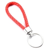 Porte-clés en Cordon de Cuir Tressé, Accessoires de Porte-clés en Cuir, Pendentifs de Voiture Haut de Gamme