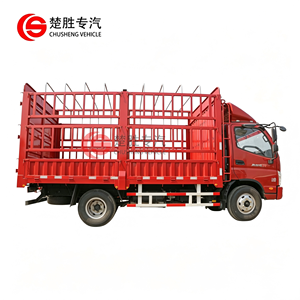 Camión de Alta Calidad Foton 4x2 de 143HP y 10 Toneladas <span class=keywords><strong>con</strong></span> Motor Cummins, Camión <span class=keywords><strong>con</strong></span> <span class=keywords><strong>Jaula</strong></span> <span class=keywords><strong>para</strong></span> <span class=keywords><strong>Ganado</strong></span>, <span class=keywords><strong>para</strong></span> el Transporte de Frutas y Verduras - Product Image 1