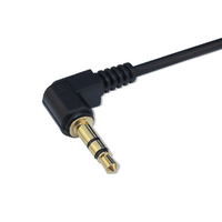 Câble audio stéréo mâle-mâle 3.5, en forme de L, 3.5mm, 3 cœurs, plaqué or, pour écouteurs, extension