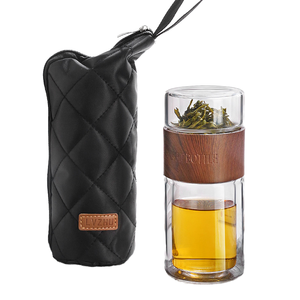 200ml Tritan Double Wall Water Bottle with <b>Tea</b> <b>Infuser</b> <b>Tea</b> Water Separation Gym Use Thermal Insulation Boiling Water Applicable - Product Image 1