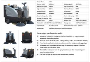 Spazzatrice <span class=keywords><strong>Industriale</strong></span> Elettrica Cavalcabile per <span class=keywords><strong>Pulizia</strong></span> Stradale con Tramoggia Grande per Carichi Pesanti - Product Image 6