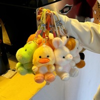 Adorable Porte-clés en Peluche Animal de 18 cm, Pendentif Mascotte en Peluche, Jouet en Vinyle, Cadeau, Breloque pour Sac, Porte-clés de Voiture, pour Machine à Grue