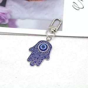 Gran oferta, llavero <span class=keywords><strong>de</strong></span> Fátima <span class=keywords><strong>de</strong></span> aleación, llavero colgante <span class=keywords><strong>de</strong></span> <span class=keywords><strong>Palma</strong></span> <span class=keywords><strong>de</strong></span> ojo malvado azul, regalo <span class=keywords><strong>de</strong></span> moda para hombres y mujeres - Product Image 6