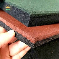 Blocs en caoutchouc balistique pour stand de tir, dalles de sol insonorisées anti-vibrations