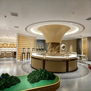 Jewelry Watch Luxury Goods Shop Interior Design Full Room Customization Glass Display Cabinet Jewelry Showcase Store Renovation - Product Image 1