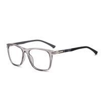 Lunettes de sport photochromiques en gros, monture optique rétro rectangulaire, lunettes anti-lumière bleue pour hommes