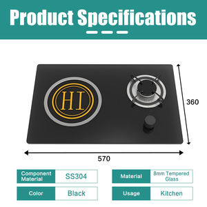 Estufa de Gas y Cocina de Inducción 2 en 1 JDA, Económica, Confiable y Compacta, Portátil para Autocaravanas, Caravanas y Cocinas Móviles - Product Image 2