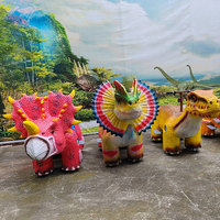 Voiture électrique pour enfants de haute qualité en forme de dinosaure, scooter de dessin animé pour parc d'attractions intérieur et extérieur
