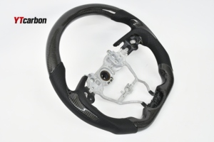 Volante de Fibra de Carbono Real Personalizado Estilo <span class=keywords><strong>Racing</strong></span> YTcarbon para <span class=keywords><strong>Clio</strong></span> MK3 GT RS 05-12, Accesorios Interiores para Auto - Product Image 6