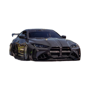 Pour BMW <span class=keywords><strong>G82M4</strong></span> Kit carrosserie <span class=keywords><strong>G82M4</strong></span> mise à niveau AD Style fibre de carbone pare-chocs jupe latérale diffuseur becquet passage de roue capot - Product Image 1