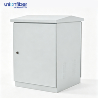 Kabinet Luar Ruangan 9U Anti Debu 500mm Tipe Lantai Pusat Data Multi Ukuran IP55 IP66 Tahan Air Komunikasi Kabinet Fiber Luar Ruangan
