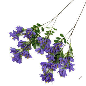 Seda <span class=keywords><strong>Jacaranda</strong></span> Mimosifolia flor tallo hoja verde 3 tenedores árbol de <span class=keywords><strong>Jacaranda</strong></span> Artificial Navidad escuela Año Nuevo chino - Product Image 5