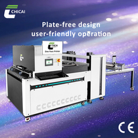 Impresora de inyección de tinta de una sola pasada Chicai CC-X1200 de 1.2m, máquina de impresión sin planchas para cajas de pizza, tablas rascadoras para gatos, cartones de kraft