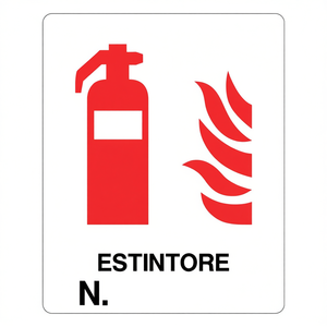 ป้ายเตือนเครื่องดับเพลิง 20x30 ซม. เอสตินโตเร เอ็น. - Product Image 2