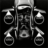 Nouveau pour Toyota Corolla/Camry/Highlander/Sienna/Prius/Crown HD LED Logo Projecteur Puddle Light Ghost Shadow Welcome Door Lamp