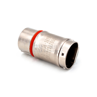 Connecteur baïonnette étanche scellé série HVIL pour batterie haute tension, système automobile EV, 2 broches 6 mm, prise droite en plastique, montage arrière