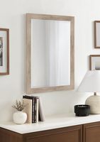 Specchio da Parete Moderno in Legno HuaJia, 12x24" 12x36" 12x47" 12x59", Cornice Orizzontale/Verticale, Ecologico