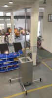 En gros SV4000 Solaire Mât Cube Boîte En Acier Inoxydable Solaire Nouvelle Boîte De Surveillance avec 6M Mât