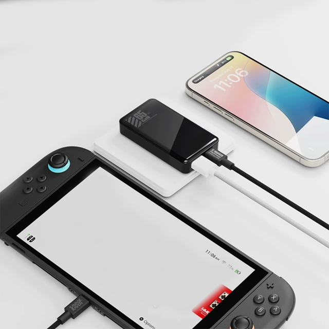 65W GaN Fast Charger Dual Port USB C a PD Wall Adapter for Nintendo Switch 2/Steam Deck/ROG Ally/Xbox Laptop Phone