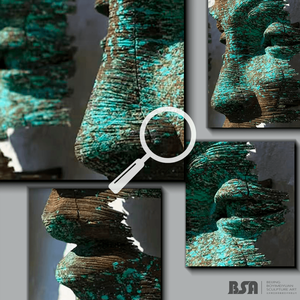 <span class=keywords><strong>Sculpture</strong></span> de paysage facial en bronze coulé sur mesure, <span class=keywords><strong>sculpture</strong></span> murale en bronze facial pour décoration extérieure - Product Image 2