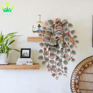 Chaîne artificielle de coeurs plantes sans Pot petites plantes de vigne faux drapé pour la maison salle de bain Table étagère bureau hôtel décor - Product Image 4