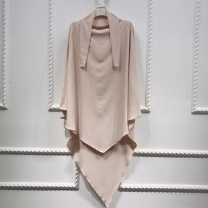 Nuovo Design in tinta unita Musulman abiti <span class=keywords><strong>Abaya</strong></span> abbigliamento islamico Khimar Hijab Jibab musulmana da donna a maniche lunghe preghiera Dubai <span class=keywords><strong>Abaya</strong></span> - Product Image 4