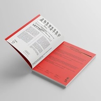 Conception de brochures et catalogues personnalisés imprimés en offset noir et blanc avec papier kraft et couché pour le commerce extérieur