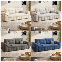 Sofá Cama Moderno de Diseño Popular, Sofá Cama Extraíble de Lujo, Sofá Simple para el Hogar, Sofá Cama con Almacenamiento para Sala de Estar