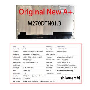 Écran LCD d'origine neuf A+ 27 pouces M270DTN01.3 M270DTN01.5 M270DTN01.1 M270DTN01.2 M270DTN01.8 M270DTR01.0 M270DTR01.1 M270DTR01.2 - Product Image 4