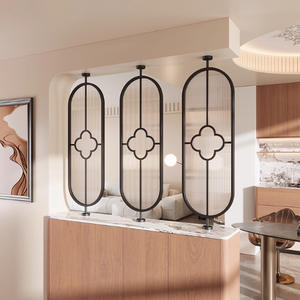 Demi-cloison verre métal cadre 5mm épaisseur moderne minimaliste <span class=keywords><strong>salon</strong></span> salle de bain lavabo hôtel chez l'habitant Restaurant - Product Image 2