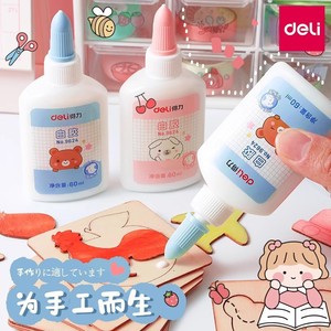 Pegamento Blanco Deli 60ml Para Manualidades Infantiles y Uso en Clases de Arte - Product Image 1