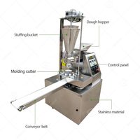 Machine manuelle compacte pour la fabrication de petits pains chinois (bao) fourrés à la vapeur, pour usage domestique et commercial, très vendue, avec garniture à la viande