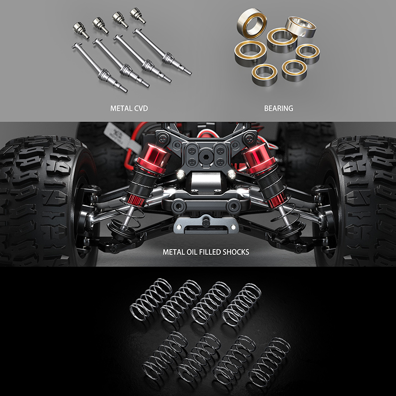 MJX Hyper Go 14210 Brushless Metal Chassis RC Truggy Truck