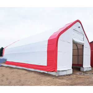 Tente d'entrepôt industrielle à grande portée avec structure en acier, imperméable et résistante au vent pour le stockage d'équipements - Product Image 1