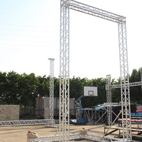Escenario Plegable Pequeño para Música al Aire Libre Dragonstage, Torre de Truss de Aluminio para Sistema de Sonido Line Array, para Audio Profesional