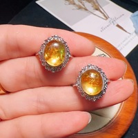 Hete Aanbieding: Kristallen Sieraden Ring Edelsteen Bloem Opaal Ring Verstelbaar Valentijnscadeau
