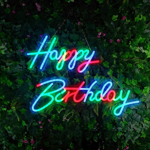 Custom <b>LED</b> Neon <b>Sign</b> for Wedding Home Bar Shops Decoration RGB Fulllit Happy Birthday Game Room Acrylic Marquee Letters - Product Image 1