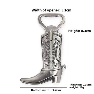 Abridor de Botellas con Forma de Bota de Vaquero Retro, Accesorio Decorativo para Bar, Decoración Temática para <span class=keywords><strong>Saloon</strong></span>, B&B y Pub Estilo Country - Product Image 5
