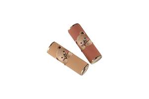 Nouveau Contenant de Baume à Lèvres Rond de Luxe en ABS avec Couvercle Rabattable, Motif Ours Mignon, 3 Couleurs, Tube de Rouge à Lèvres Vide - Product Image 4