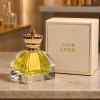 Vente en gros de flacons de parfum en verre vides de luxe personnalisés, logo personnalisé imprimé, emballage de flacons de parfum de luxe vides
