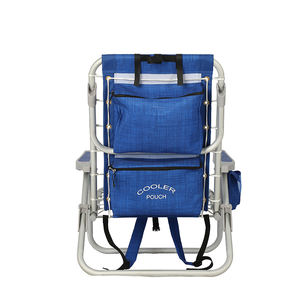 كرسي شاطئ قابل للطي من كيجي بخمس وضعيات مع حقيبة تبريد معزولة وحقيبة تخزين كبيرة وإطار ألومنيوم للأثاث الخارجي - Product Image 4