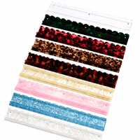 Règle de Mahjong en Acrylique, Type Ondulé Magnétique, Transparente, Couleur Écaille de Tortue, Multicolore, Portable, Moderne, Luxe
