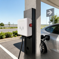 Nuevo Punto de Carga para Vehículos Eléctricos Jinghu para Exteriores, 7-22kW, Tipo 2, Montaje en Pared, IP54 Resistente a la Intemperie, con WIFI/APP TA-AC-M-P