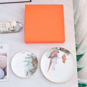 Juegos de platos nórdicos simples de porcelana de hueso de 2 piezas, platos y platos a precio de fábrica - Product Image 3