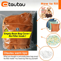Housse de pouf moderne en tissu OTAUTAU DD109, sans rembourrage, housse amovible