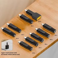 Beaucoup de styles de convertisseur USB Type C à DC PD 100W adaptateur d'alimentation pour ordinateur portable 20V 5A connecteur de convertisseur de charge rapide