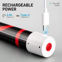 Produit phare : Lampe torche LED flexible et pliable 800LM 73cm, intensité réglable, IP68, 6000K, pour réparation automobile et maintenance