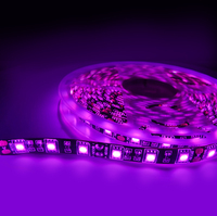 Nouvelle tendance commerciale SMD 2835 IP20/IP65 UVA 390nm-400nm bande lumineuse violette pour fond d'ordinateur TV bande lumineuse LED